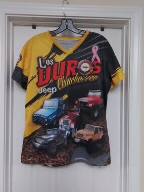 Moretti Custom Apparel Jeep V-Neck Breast Cancer Awareness